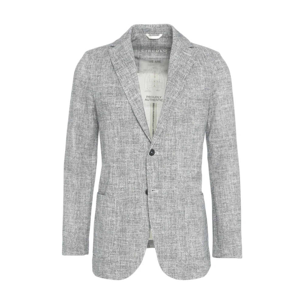 Circolo 1901 Zwarte Blazer Easy Jacket Gray Heren