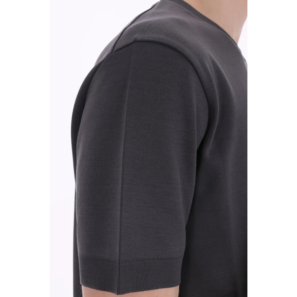 Herno Katoenen T-shirt en Polo Gray Heren
