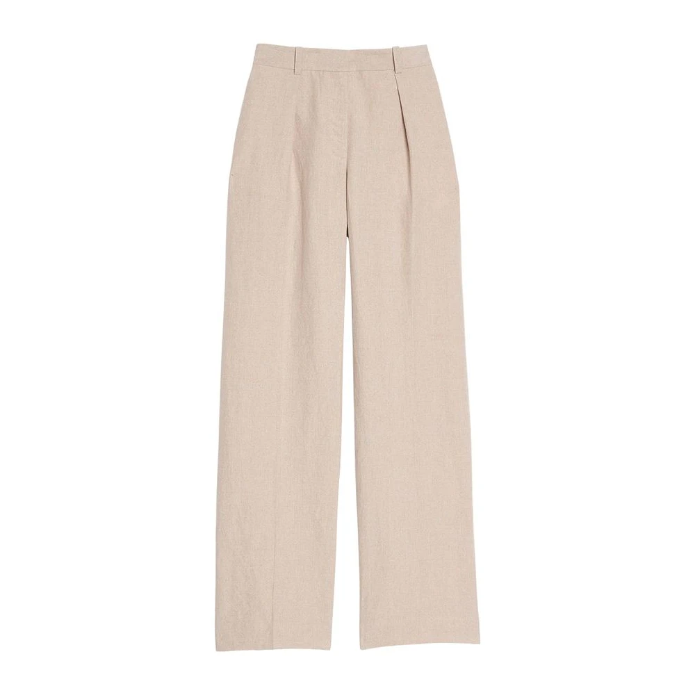 Ines De La Fressange Paris Hector beige linnen broek Beige Dames