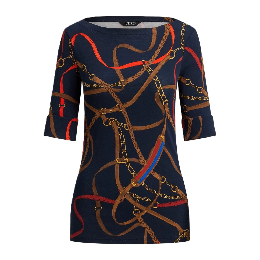 Ralph Lauren Donna Multicolor Top, E, S, New,