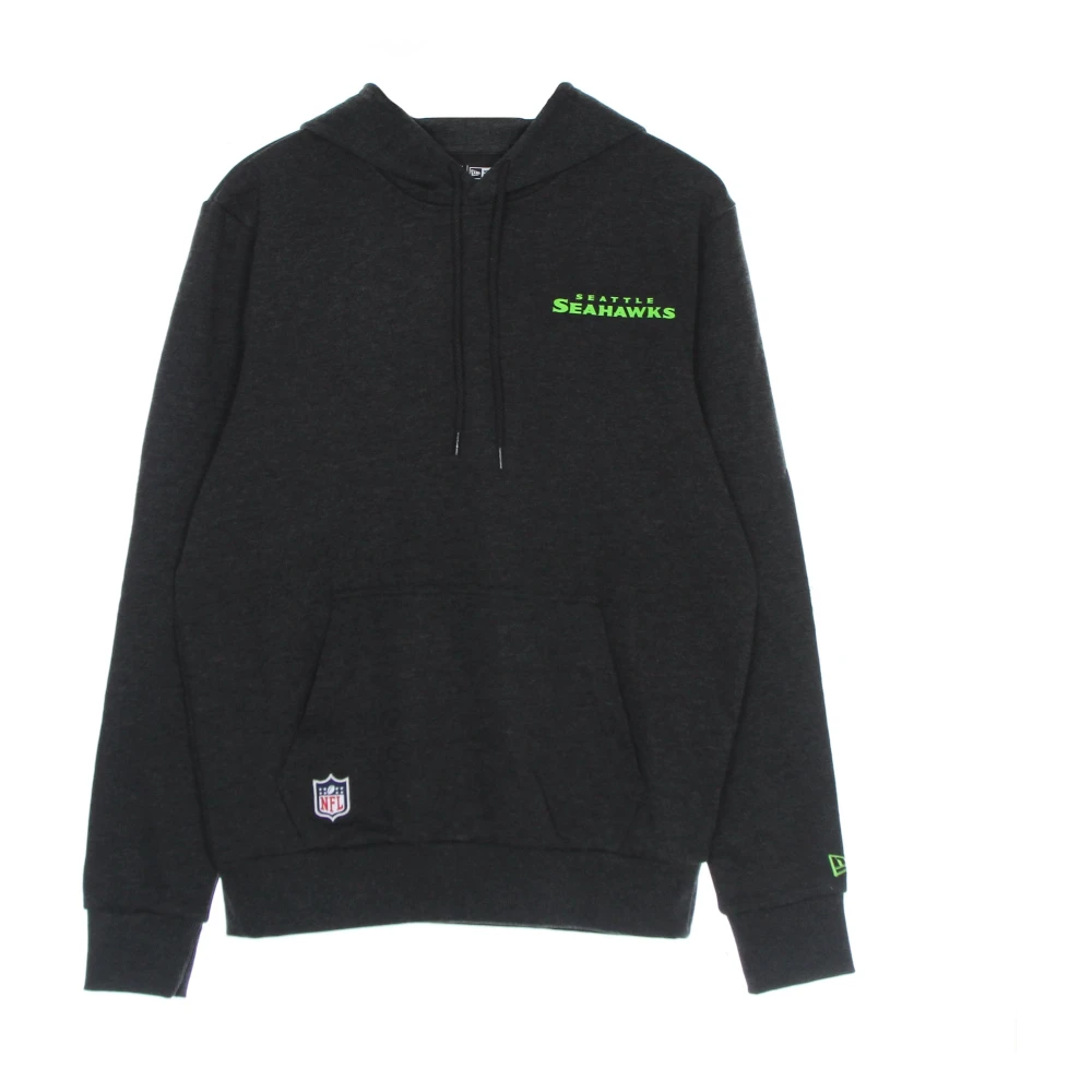 New Era Men's Black Seattle Seahawks Logo Hoodie