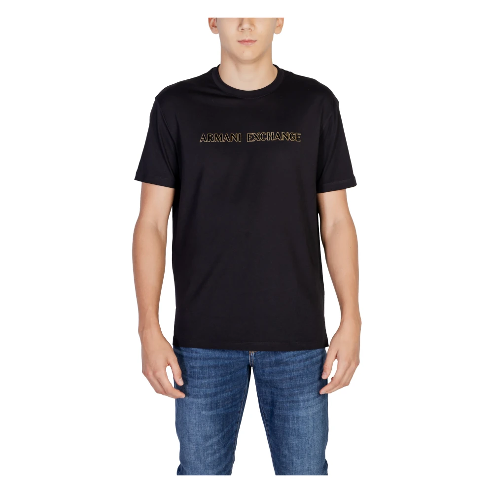 Armani Exchange Katoenen Heren T-shirt en Polo Black Heren