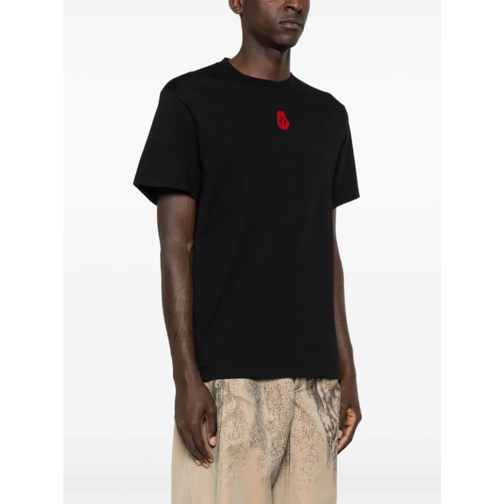 alexander mcqueen Zwarte T-shirts en Polos Black Heren