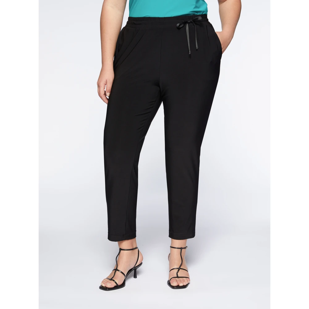 Fiorella Rubino Zachte Jersey Joggers Black Dames