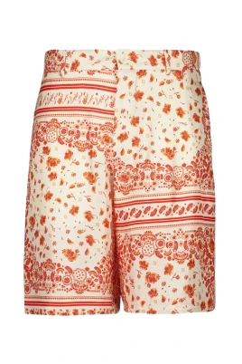 Bandana Silk Bermuda Shorts