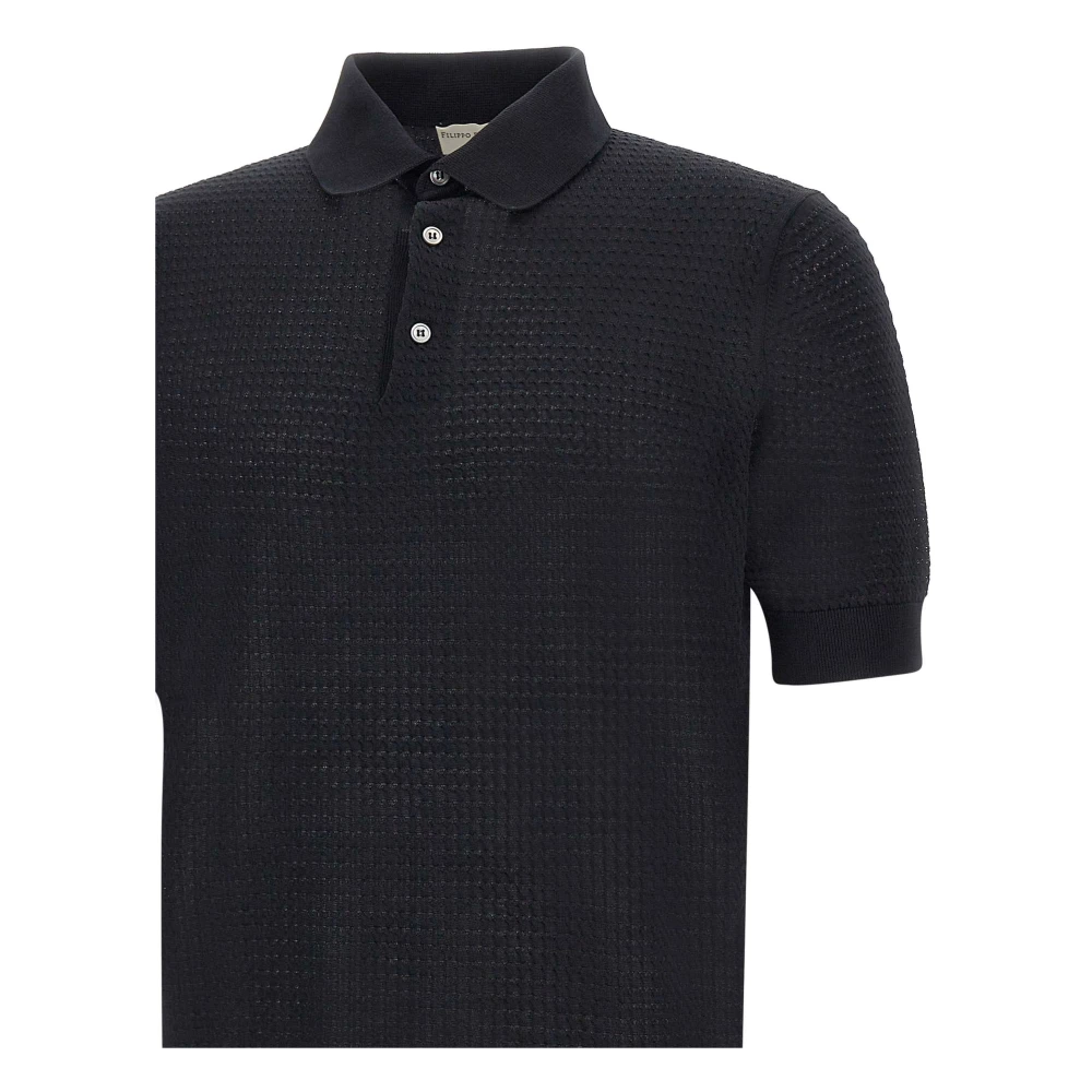 Filippo De Laurentiis Polo Shirts Black Heren