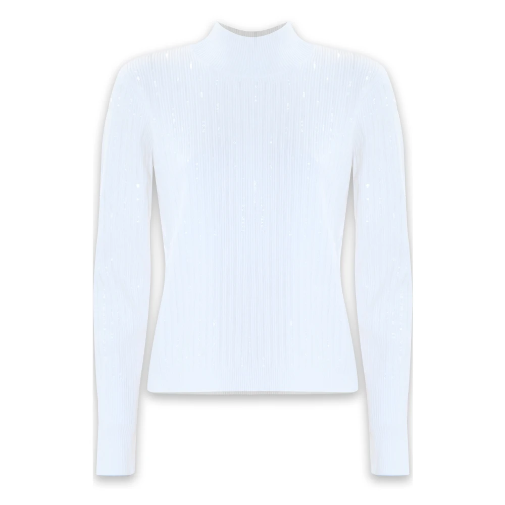 Kocca Women's White Chic Slim Fit Jumper - Turtlenecks - L - Knitwear