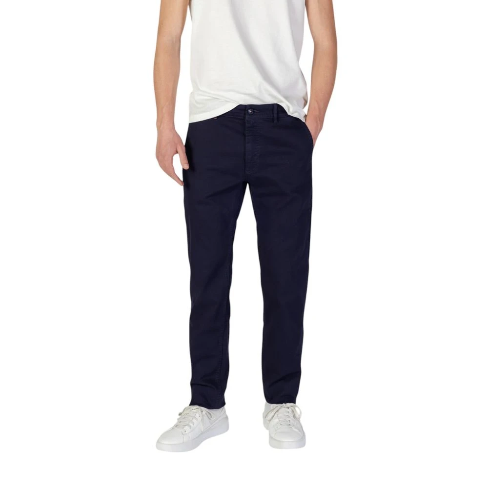 Hugo Boss Blauwe Katoenen Jeans & Broek Collectie Blue Heren