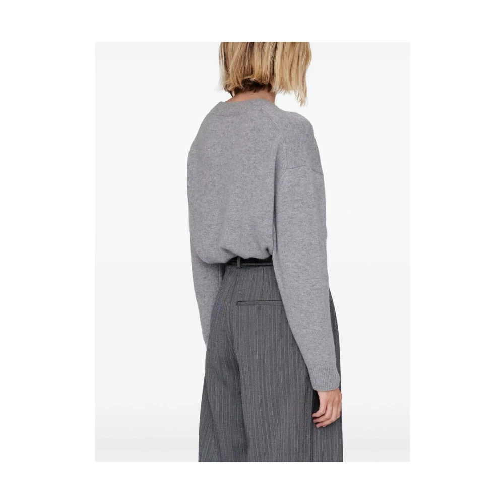 Anine Bing Grijze Crew Neck Sweater Gray Dames