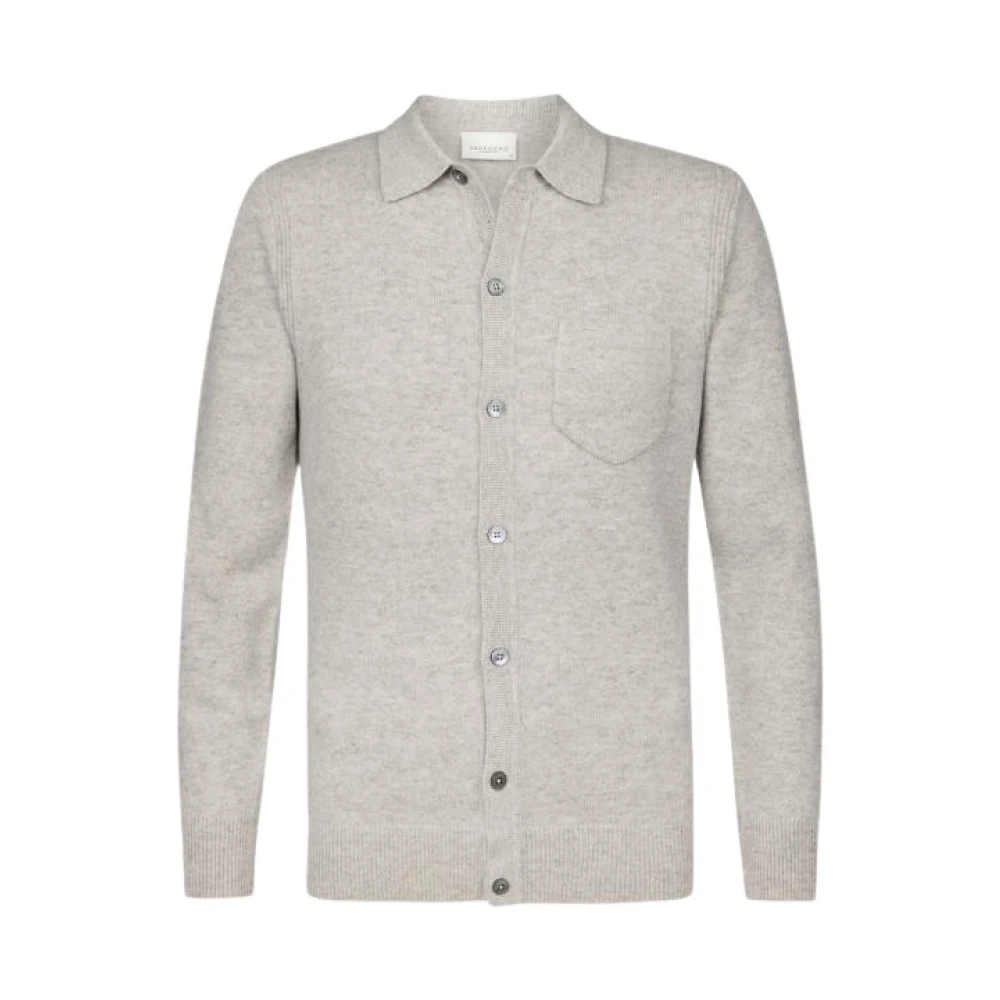 Profuomo Elegante Gebreide Jas Gray Heren