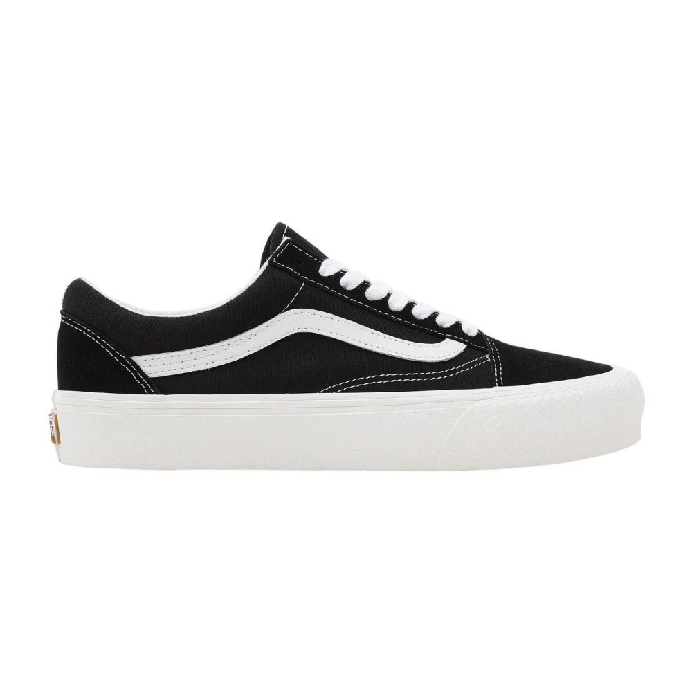 Vans Men's Black Marshmallow Suede Sneakers