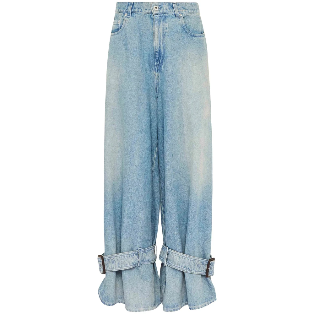 JW Anderson Lichtblauwe Wide Leg Jeans Blue Heren