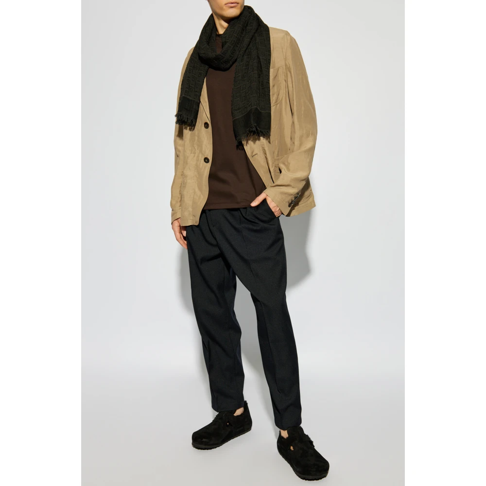 Giorgio Armani Blazer met zakken Beige Heren