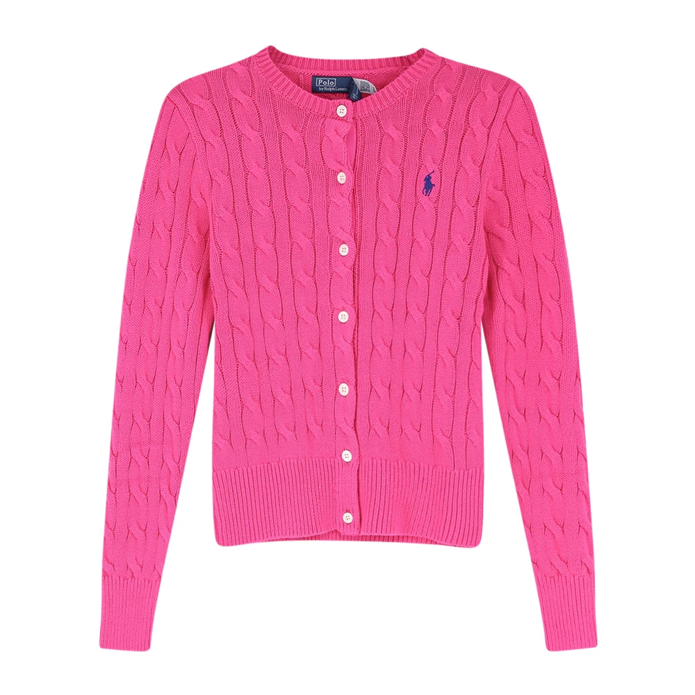 Polo Ralph Lauren Women's Pink Crewneck Cardigan
