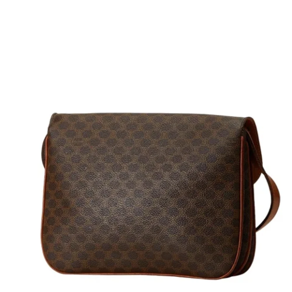 Celine Vintage Pre-owned Leather shoulder-bags Brown Dames