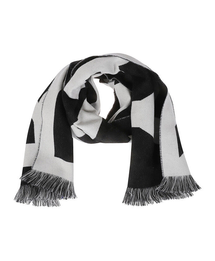 echarpe-sport-laine-blanc-noir-variante