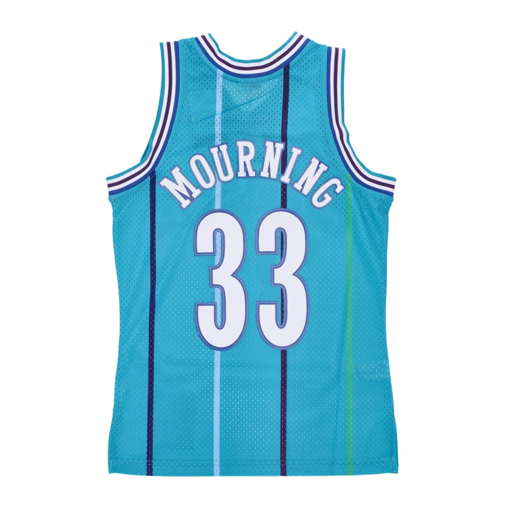 Mitchell & Ness Alonzo Mourning Basketbal Tanktop Blue Heren