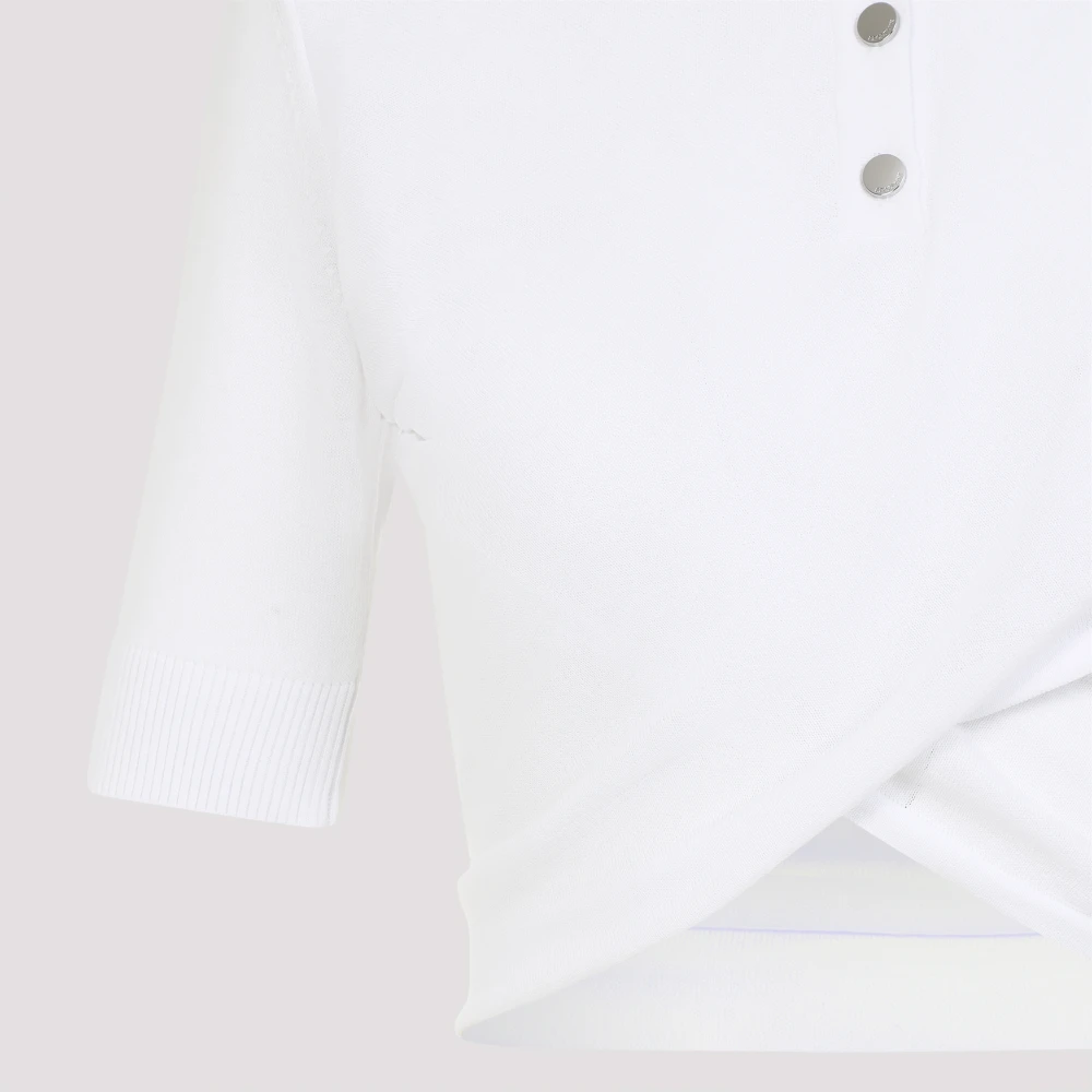SPORTMAX Gekruiste Polo Shaker White Dames