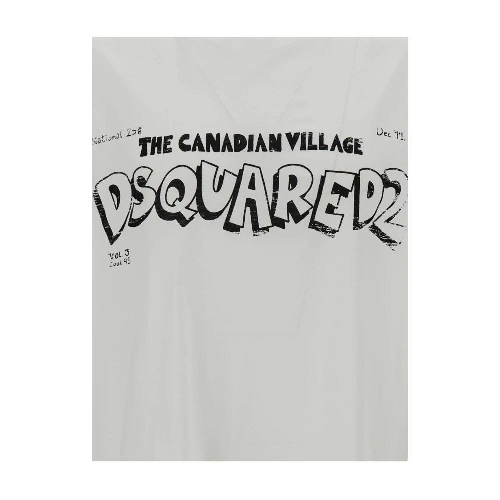 Dsquared2 Witte Skater Fit Tee T-shirts en Polos White Heren