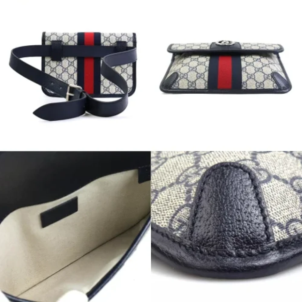 Gucci Vintage Pre-owned Fabric gucci-bags Blue Dames