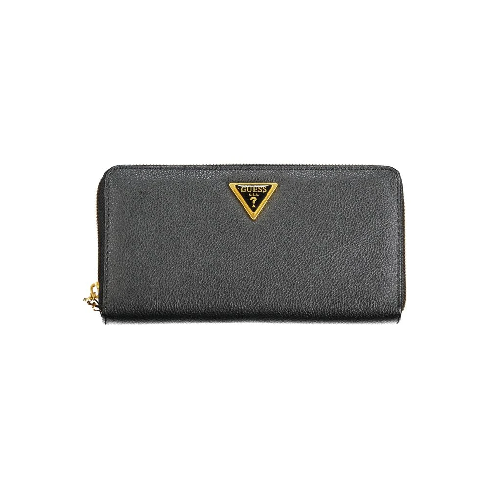 Guess Zwarte Portemonnee met Rits en Kaartsleuven Black Dames