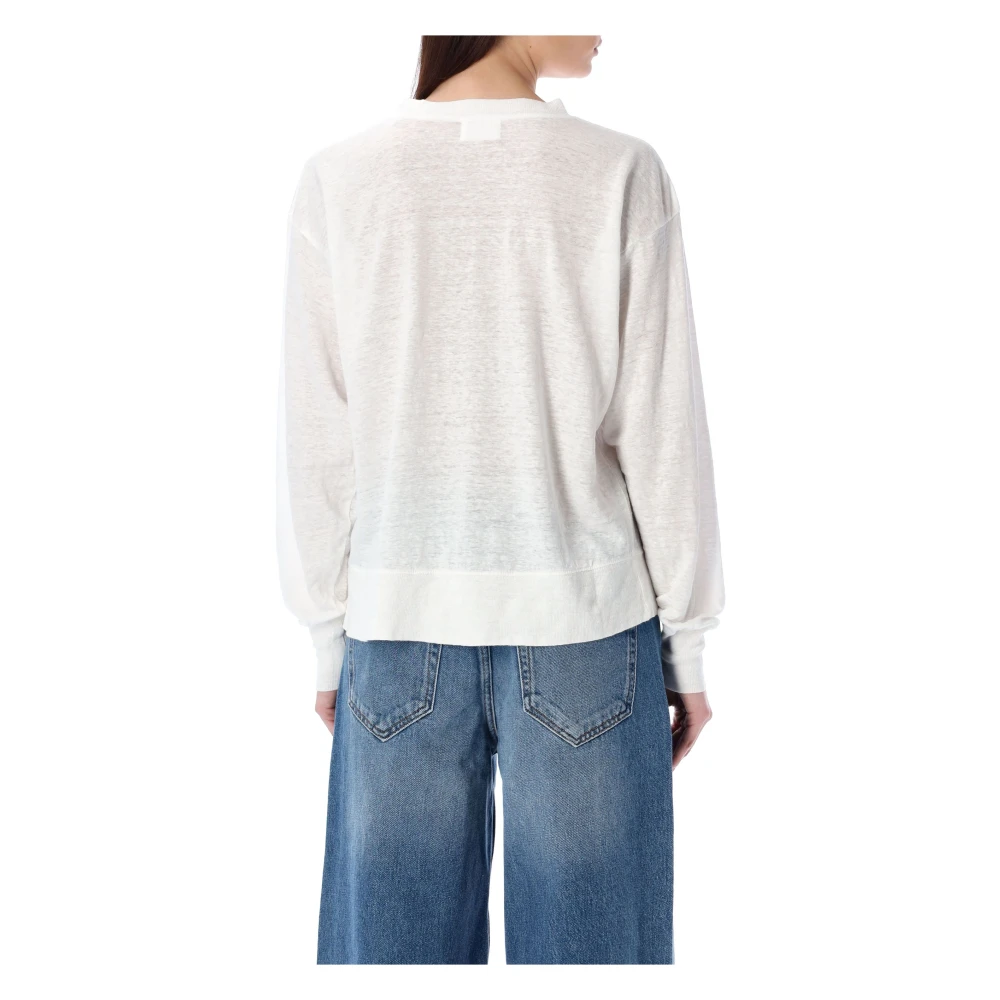 Isabel Marant Étoile Witte Linnen Klowia T-Shirt White Dames
