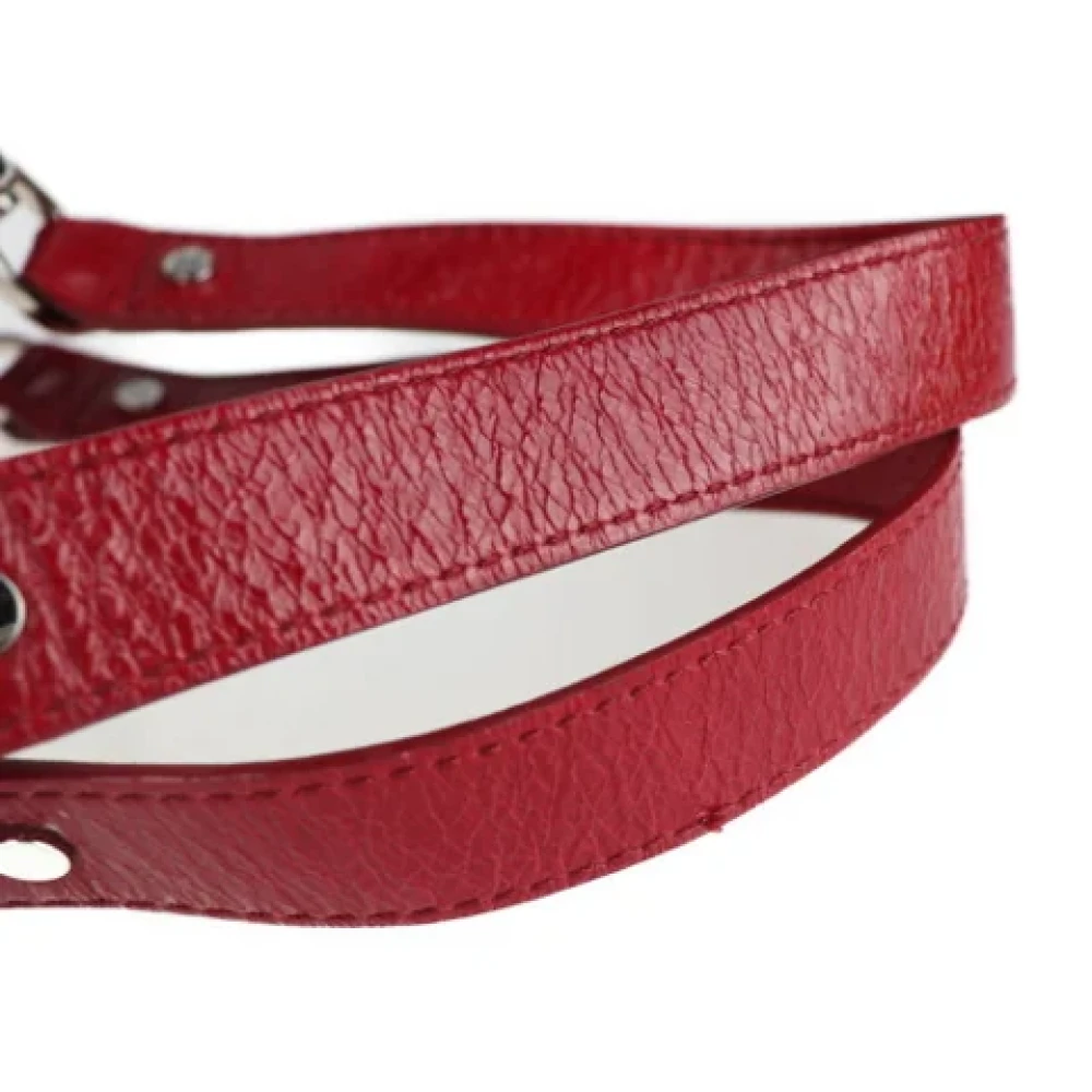 Celine Vintage Pre-owned Leather shoulder-bags Red Dames