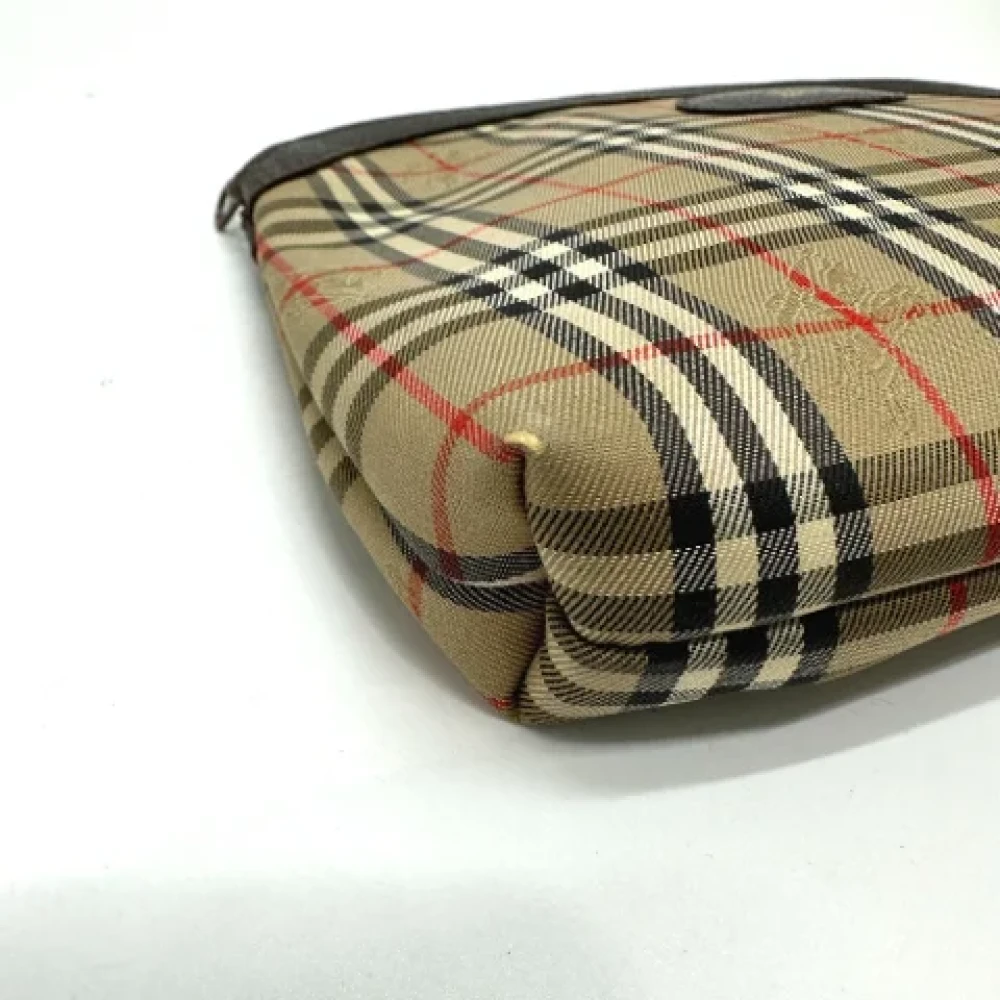 Burberry Vintage Pre-owned Fabric pouches Beige Heren