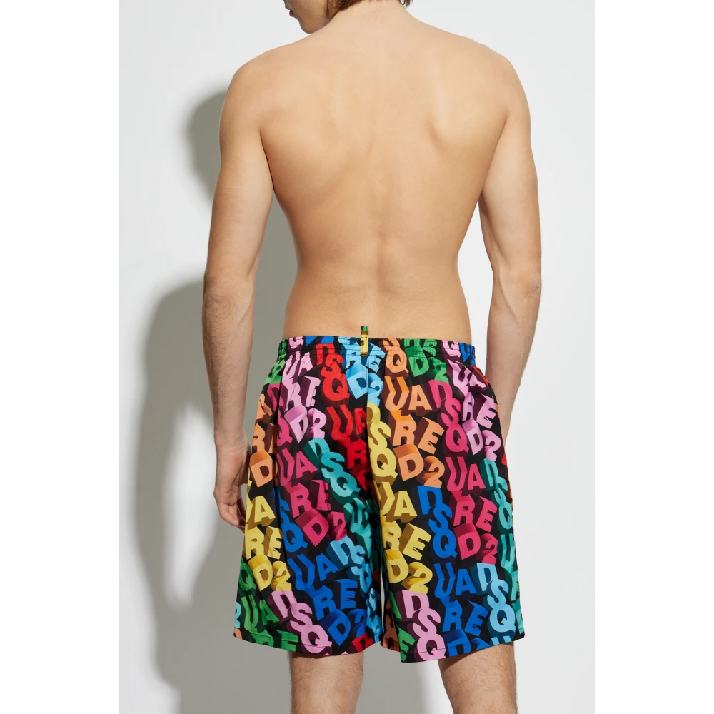 Dsquared2 Zwembroek met logo Multicolor Heren