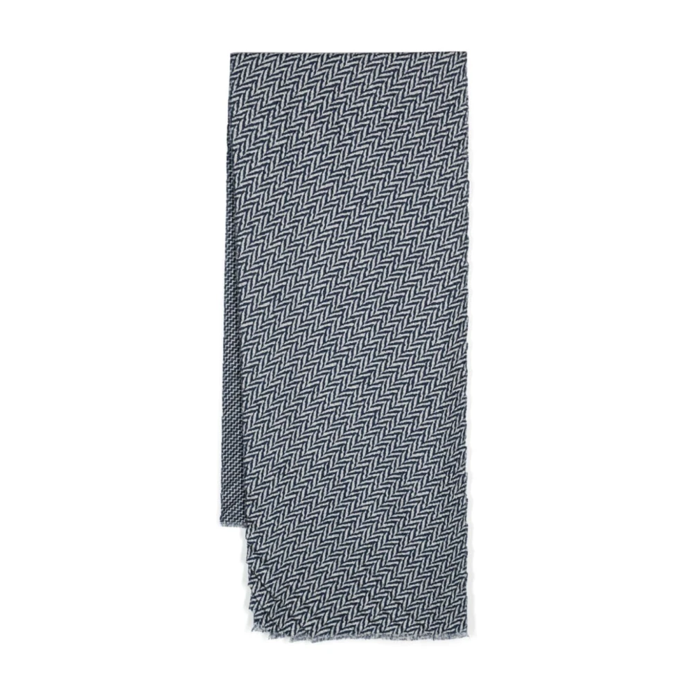 Giorgio Armani Nachtblauwe Sjaal Blue Heren