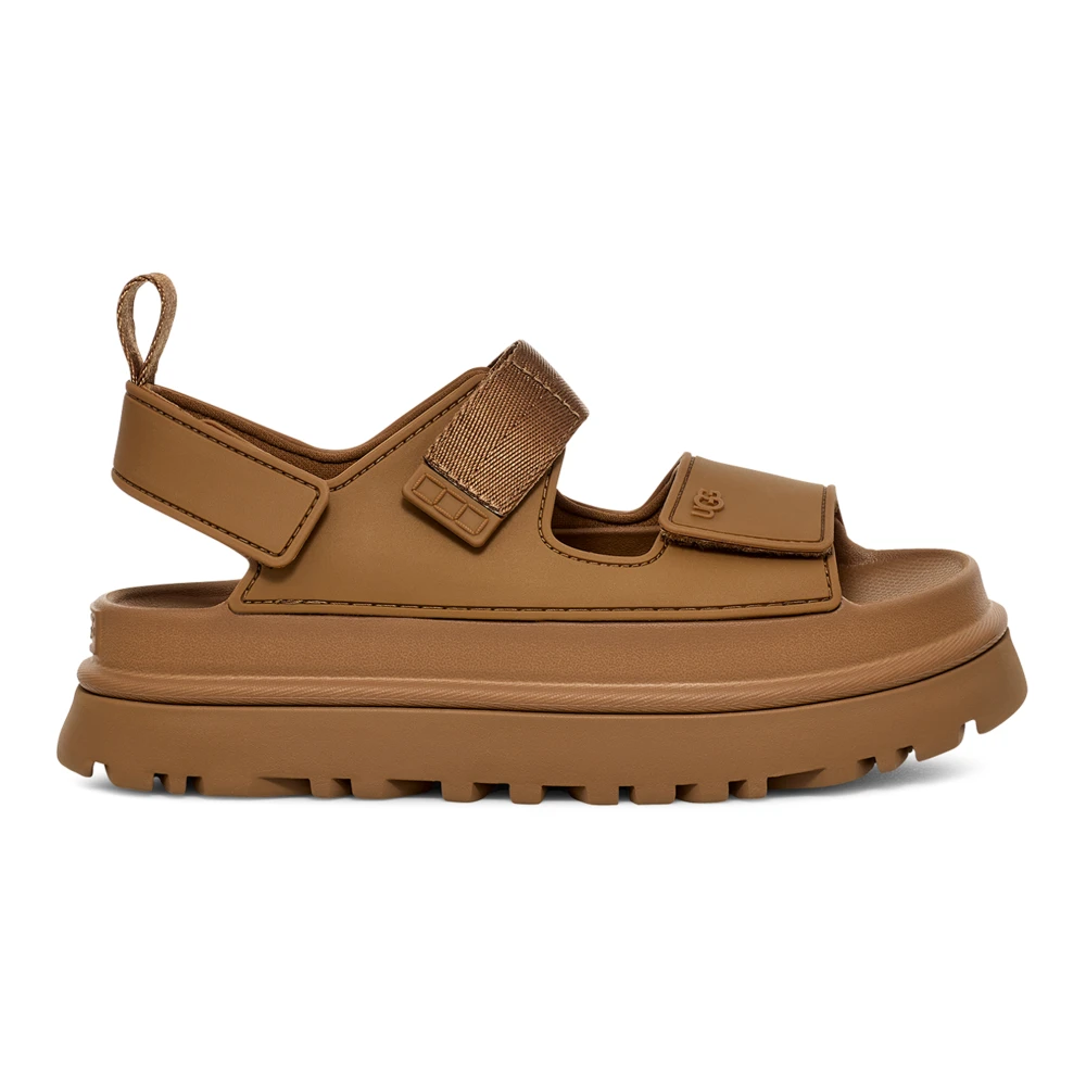 Ugg Women's Brown Goldenglow Sandals Bison - Flat Sandals - 7 Uk - Shoes