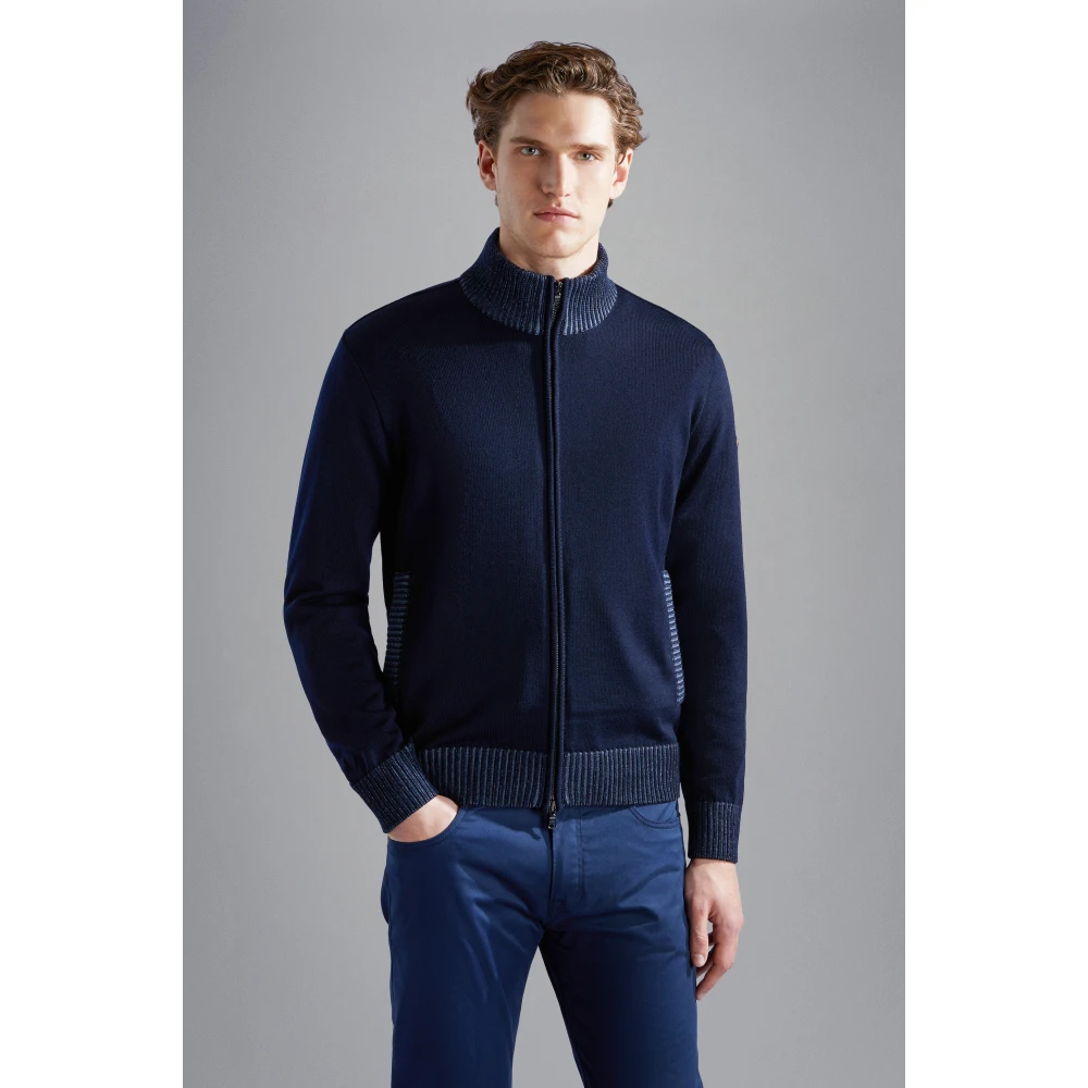 PAUL & SHARK Blauwe Sweaters voor Mannen Blue Heren