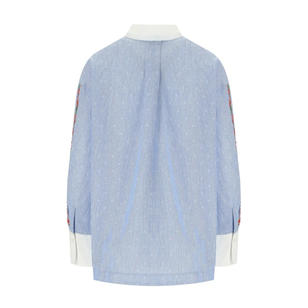 Essentiel Antwerp Lichtblauwe Harkle Shirt met Geborduurde Details Blue Dames