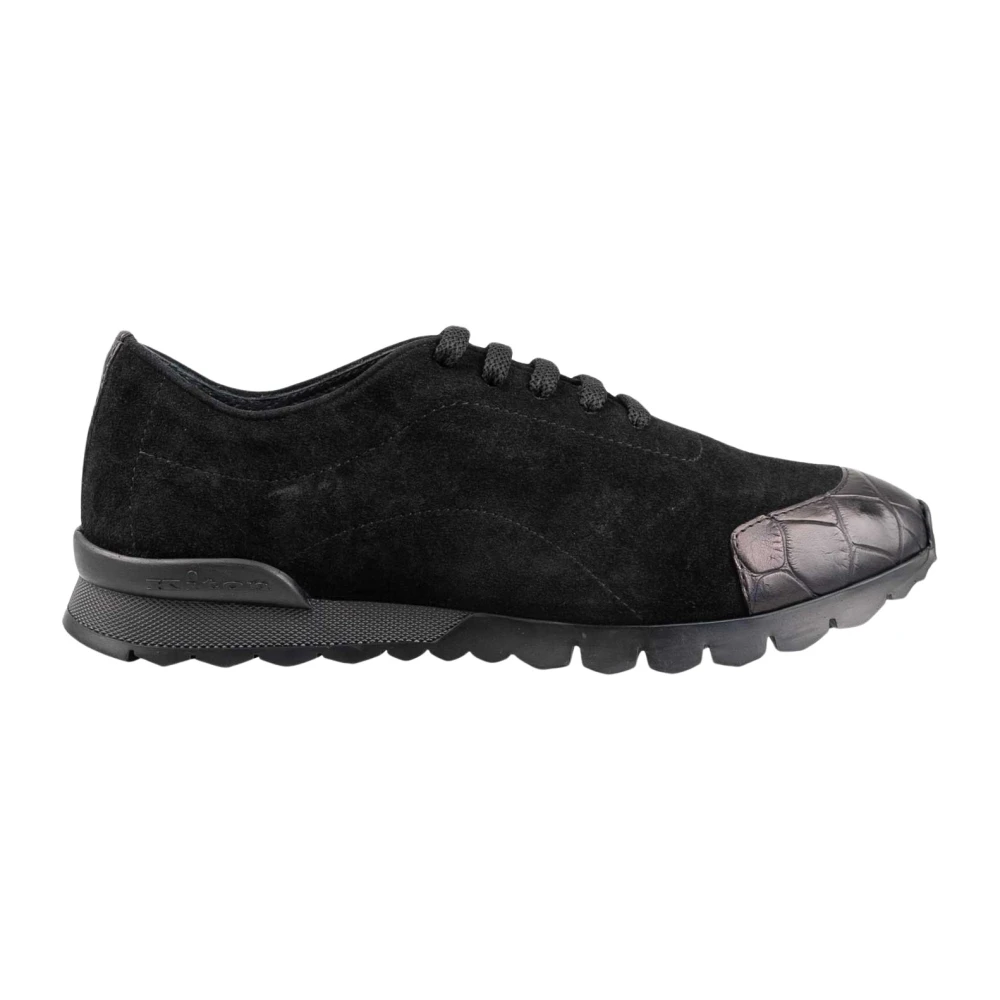 Kiton Suède Sneakers Heren Schoenen Zwart
