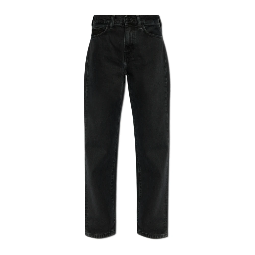 Carhartt WIP Jeans met logo Black Dames