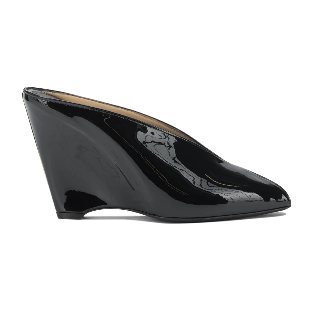 Ferragamo , Wedges, Female, Black, 5 1/2 Uk, Alicia 95 Wedge Mules