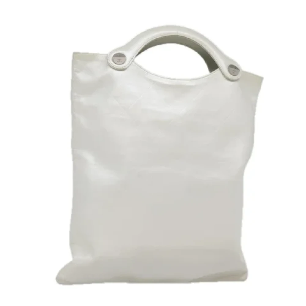 Chanel Vintage Pre-owned Leather handbags White Dames