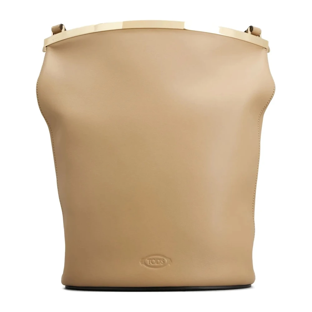 TOD'S Stijlvolle Leren Tas C803 Beige Dames
