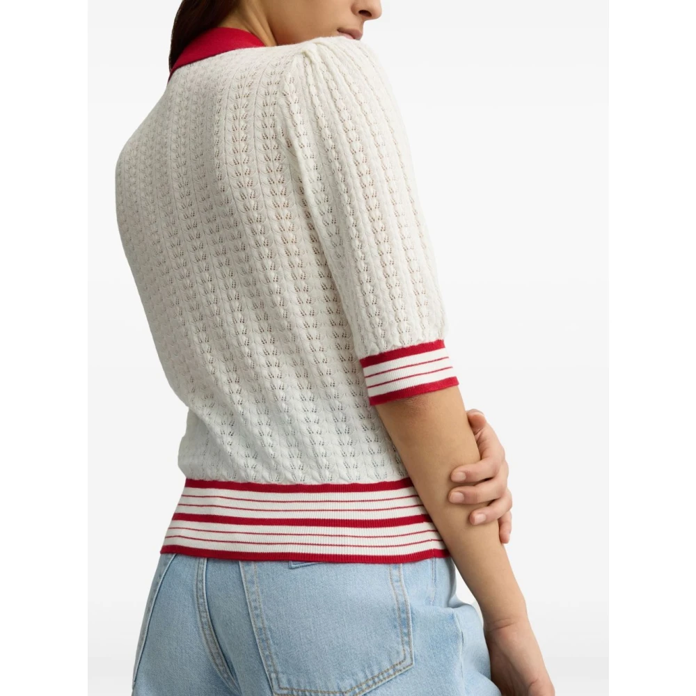 Liu Jo Zwarte Trui met Streepdetail White Dames