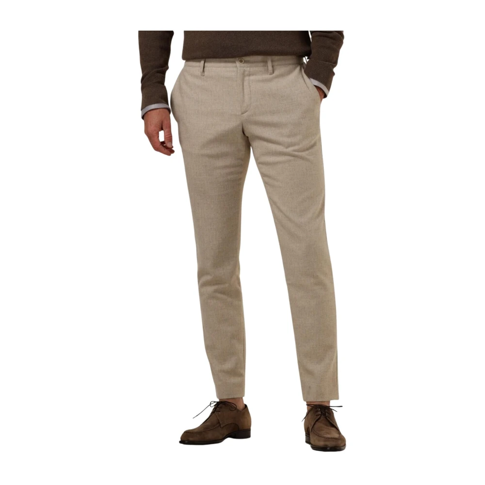 Alberto Stijlvolle zandkleurige herenbroek Beige Heren