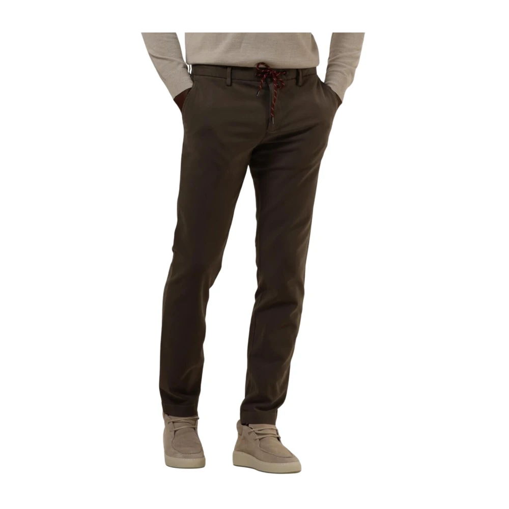 Alberto Beige Pantalon voor Heren Brown Heren