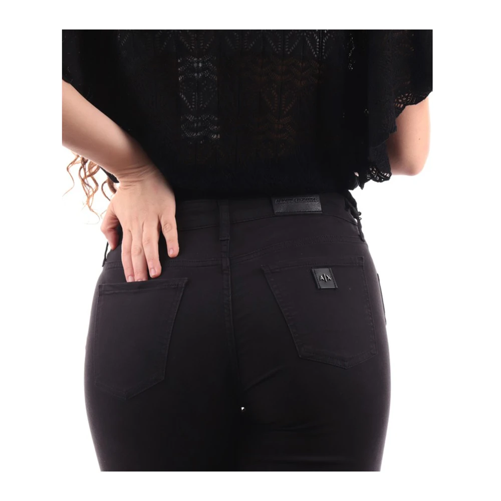 Emporio Armani Zwarte Jeans 5-Pocket Broek Black Dames