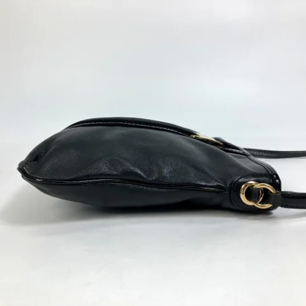 Salvatore Ferragamo Pre-owned Fabric shoulder-bags Black Dames