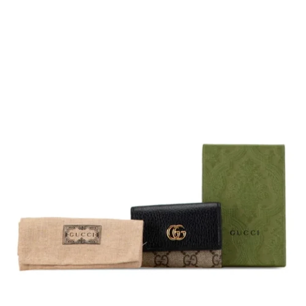 Gucci Vintage Pre-owned Leather key-holders Black Dames