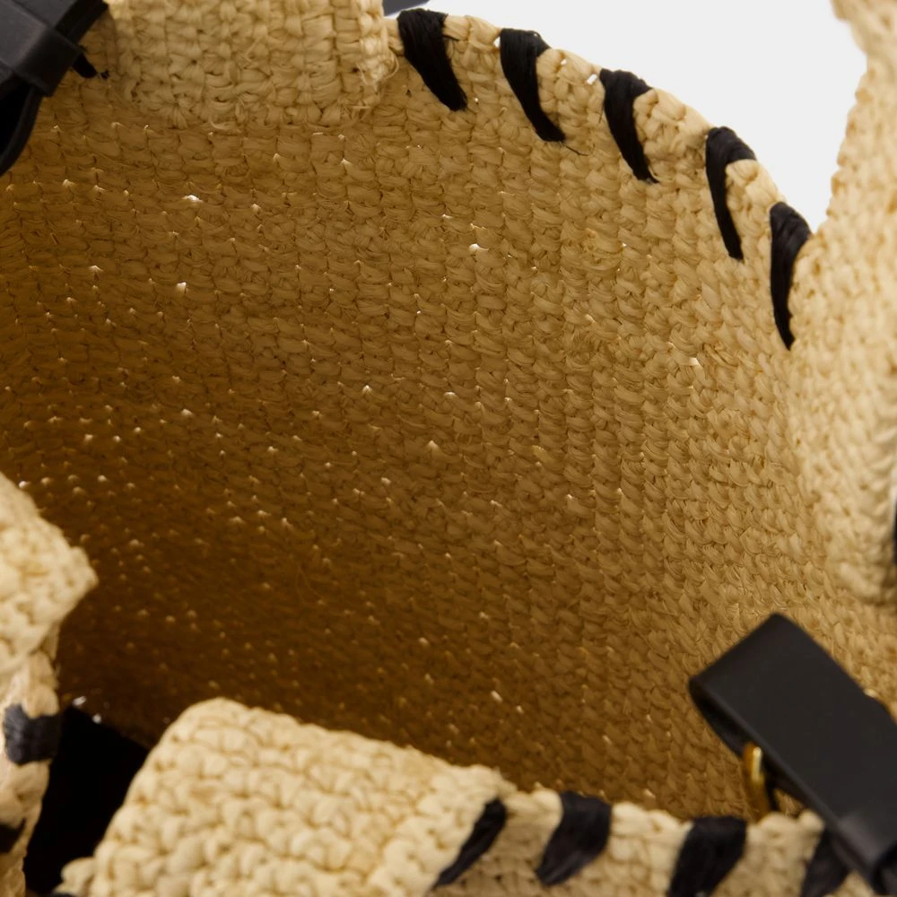 Lanvin Rotan Shopper Tas met Handvatten Beige Dames