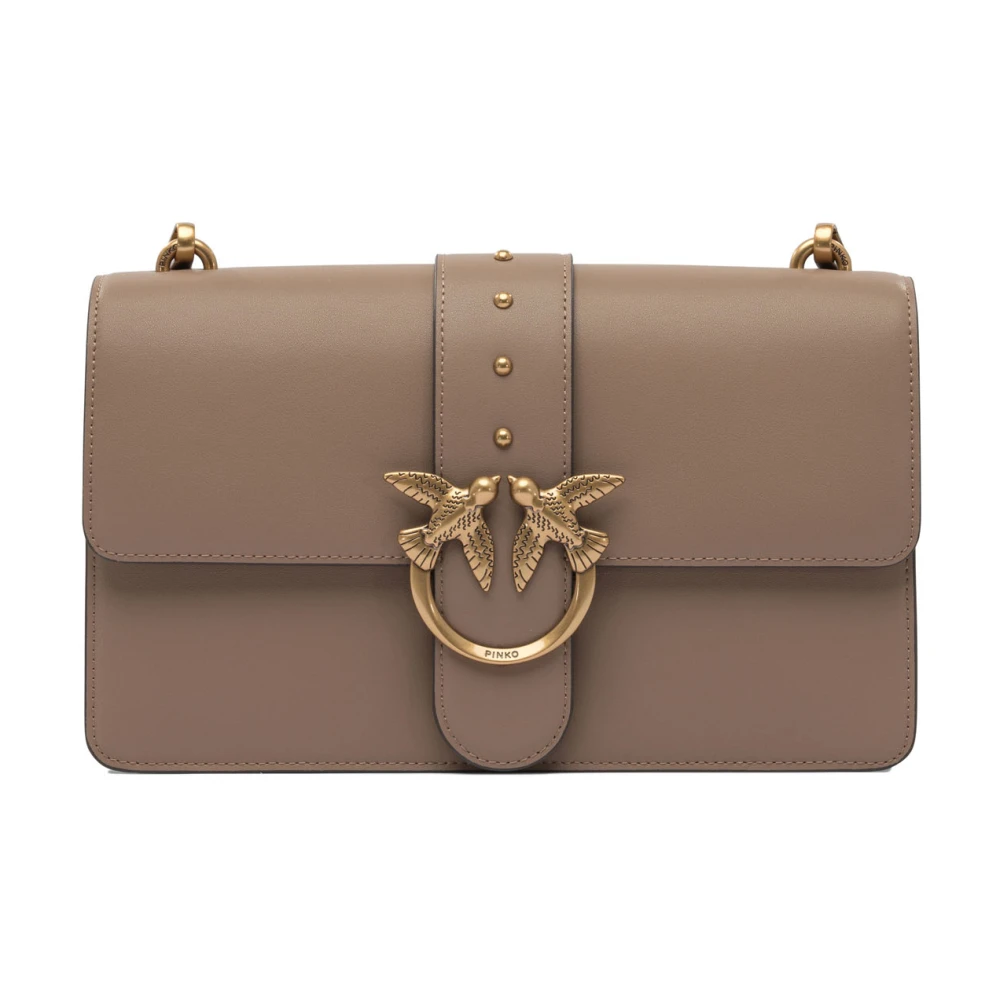 Pinko Women's Beige Love One Classic Crossbody Bag