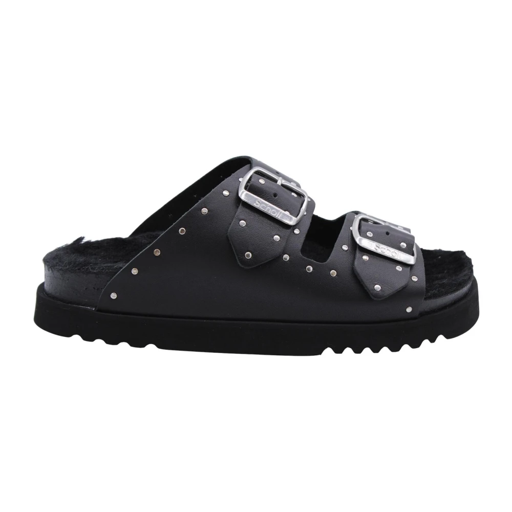 Scholl Women's Black Sliders, 8 Uk, Comfort Slipper For Everyday Wear