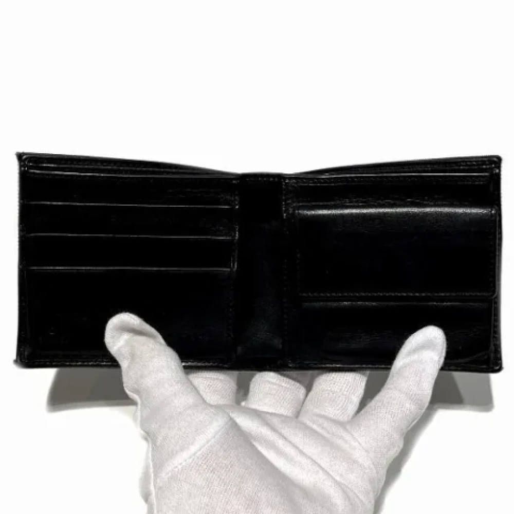 Gucci Vintage Pre-owned Leather wallets Black Heren