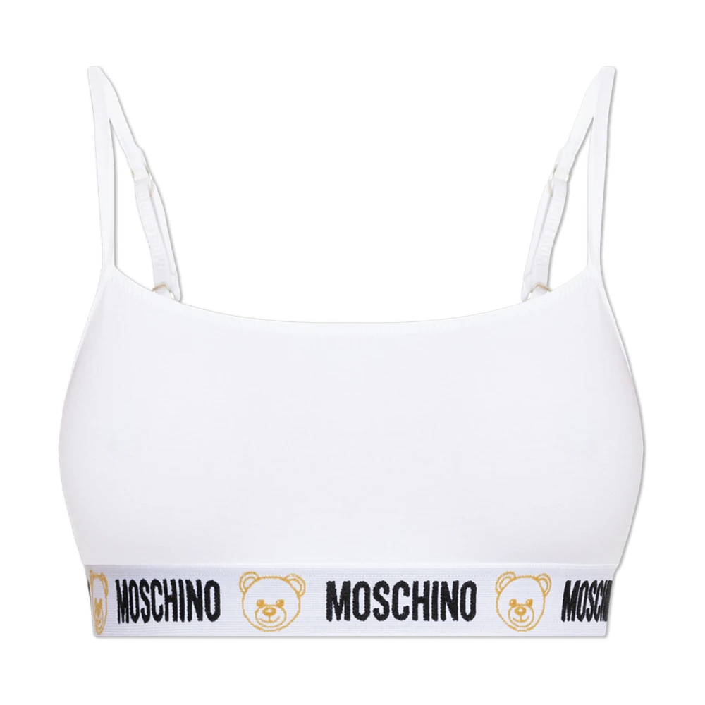 Moschino Beha met logo White Dames