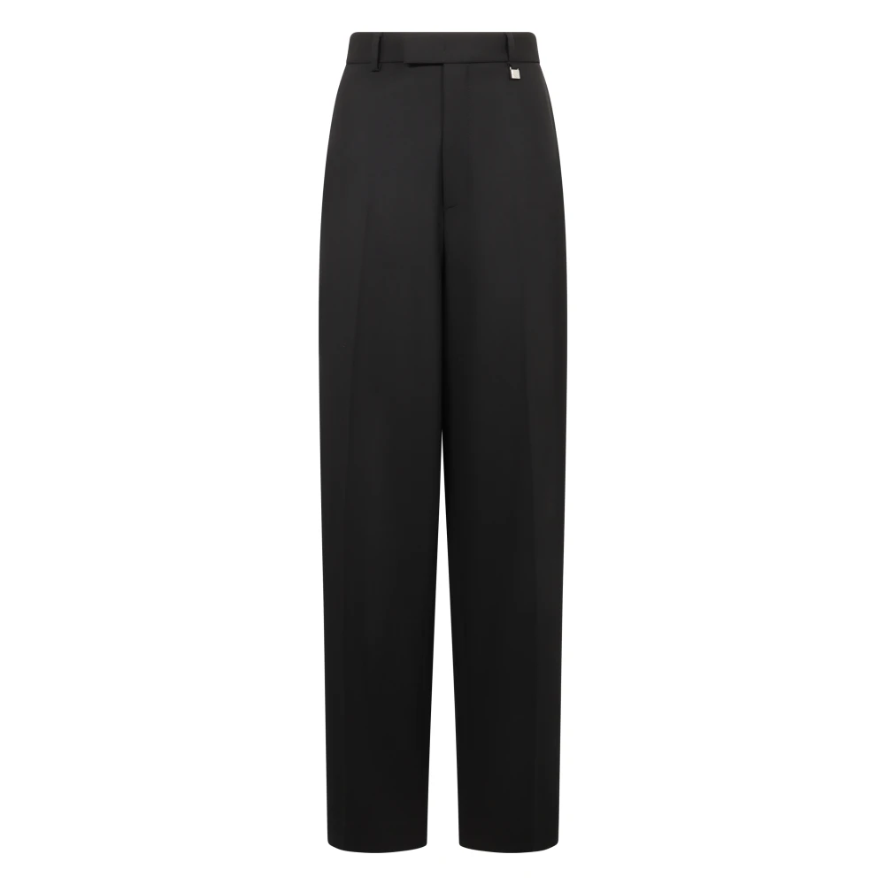Giuseppe Di Morabito Black Straight Trousers, Female, Xs, Wool Trousers With Pockets And Elastane